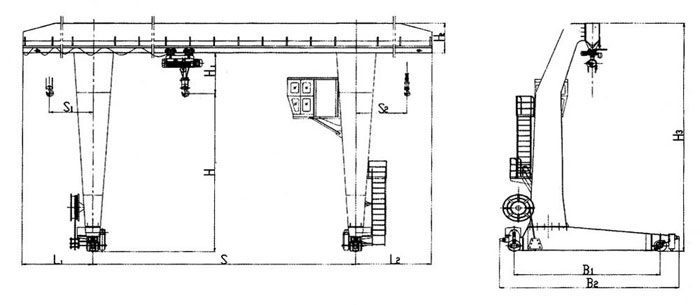 ML型電動(dòng)葫蘆門(mén)式起重機(jī)