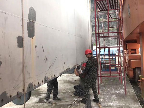 閘門水封更換、改造施工